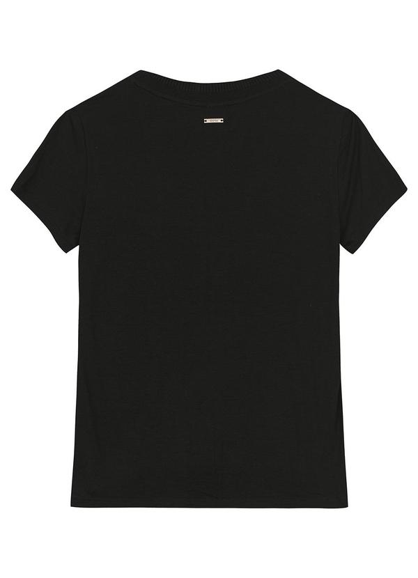 Enfim - Blusa Mullet em Viscose Preto 2