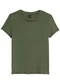 Enfim - Blusa Mullet em Viscose Azul Celeste - variação: Verde Militar