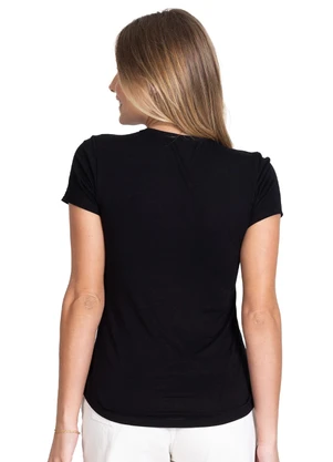 Select - Blusa Mullet Feminina Malha Visco Premiere Preto - SELECT