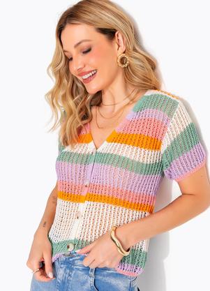 Blusa (Multicores) em Tric�