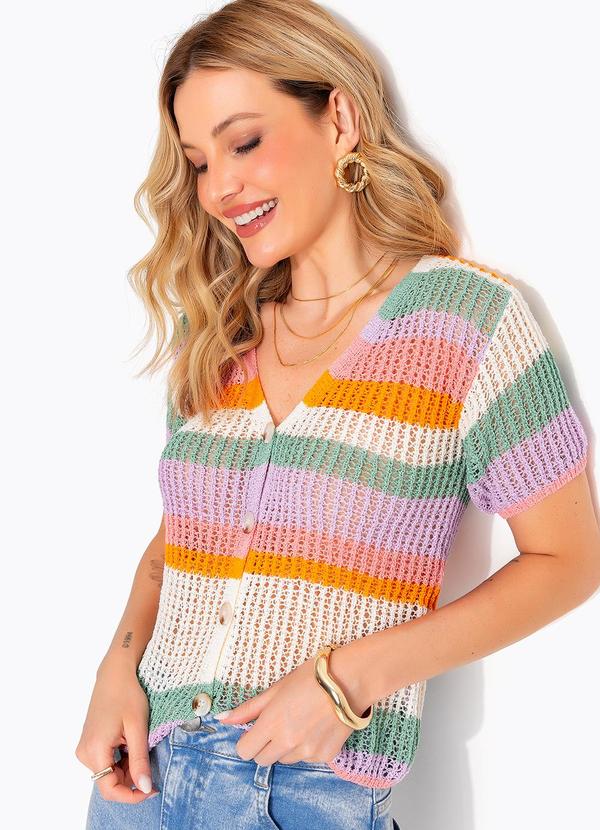 Blusa (Multicores) em Tric�