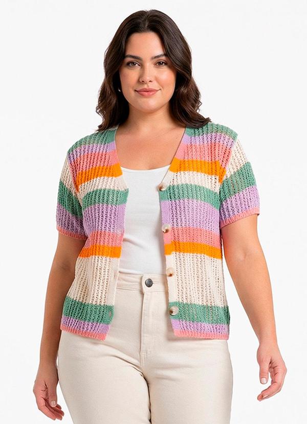 Quintess - Blusa Multicores em Tricô