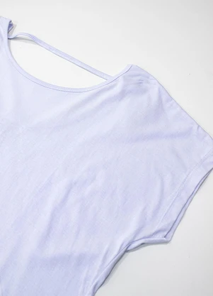 Yends Fashion - Blusa Muscle Tee Decote Costas Branco - YENDS FASHION