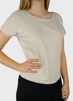 Yends Fashion - Blusa Muscle Tee Decote Costas Off - YENDS FASHION