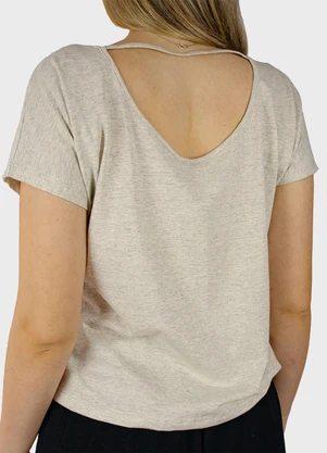 Yends Fashion - Blusa Muscle Tee Decote Costas Off - YENDS FASHION