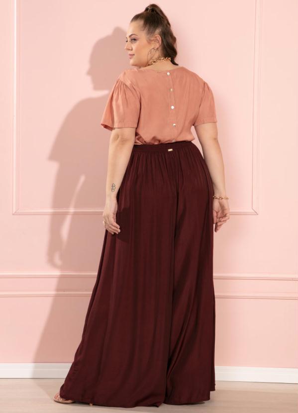 Quintess - Blusa Nude com Abertura em Botões Costas 8