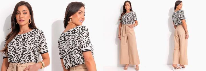 Blusa Off em Viscolycra Creponada