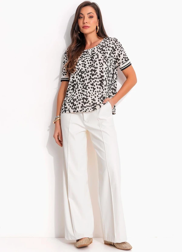 Quintess - Blusa Off em Viscolycra Creponada 6