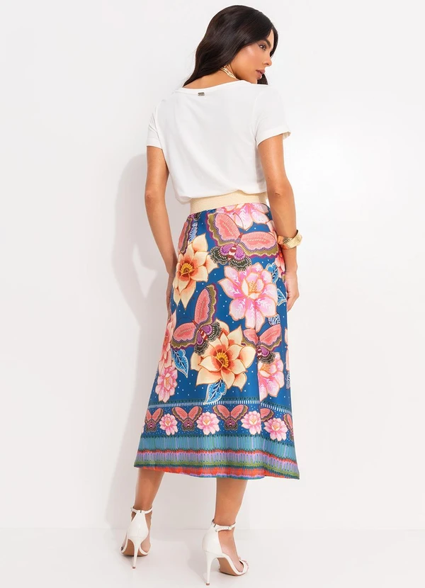 Quintess - Blusa Off White com Decote V e Bolso Frontal 4