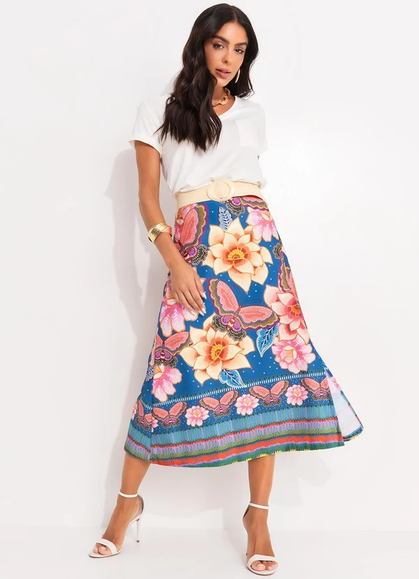 Quintess - Blusa Off White com Decote V e Bolso Frontal 7