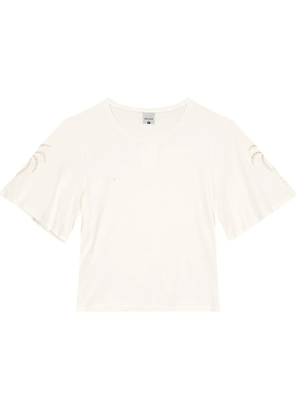 Malwee - Blusa Off White Comfy Touch com Bordado 2