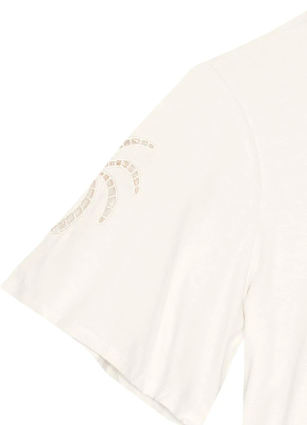 Malwee - Blusa Off White Comfy Touch com Bordado 3