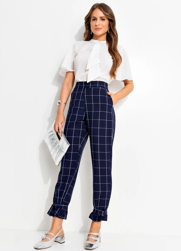 Quintess - Blusa Off White em Crepe Plano 4