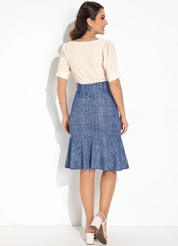 Rosalie - Blusa Off White em Malha com Lurex 2