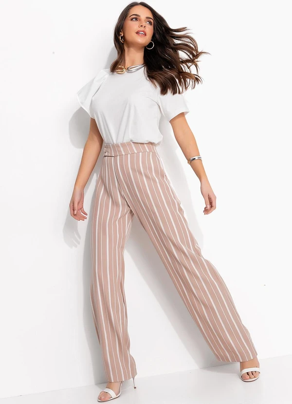 Quintess - Blusa Off White em Malha de Algodão Penteado 3