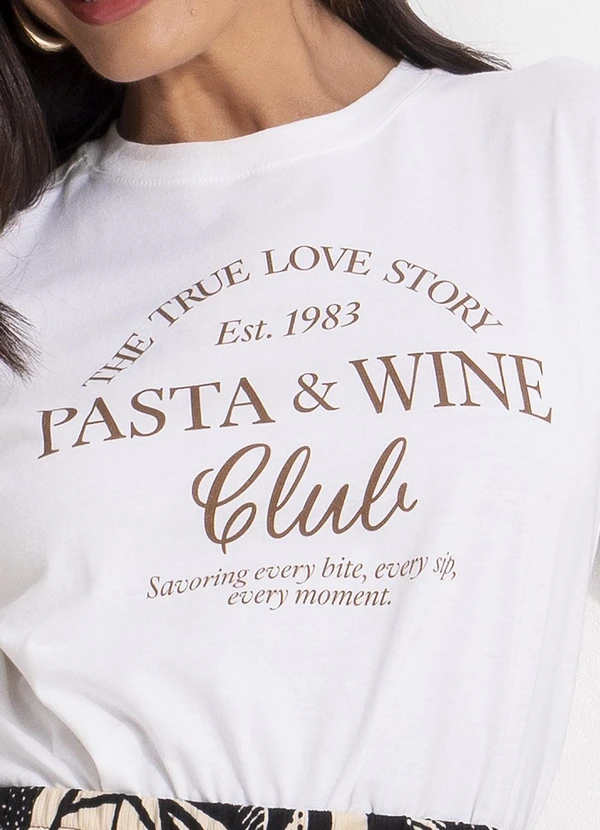 Quintess - Blusa Off White em Malha de Algodão Penteado 8