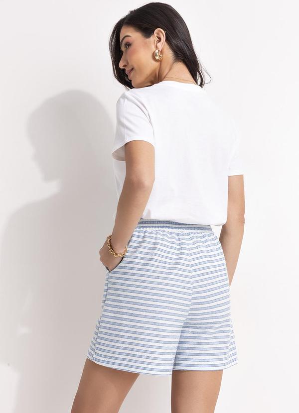 Quintess - Blusa Off White em Malha de Algodão Penteado 6