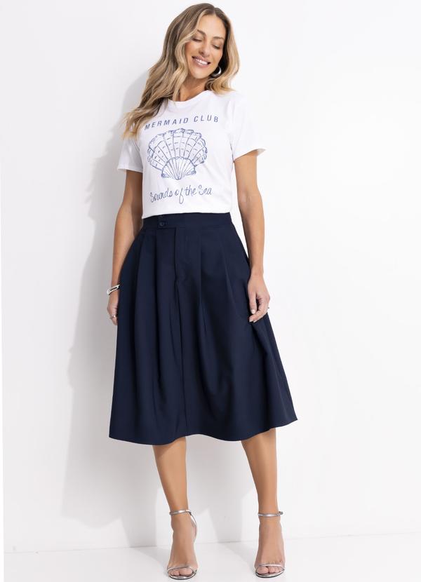 Quintess - Blusa Off White em Malha de Algodão Penteado 3