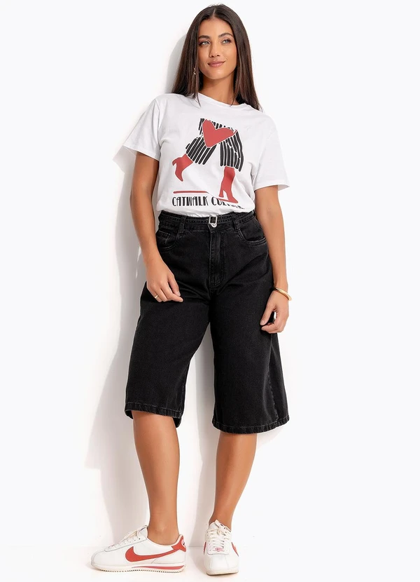 Quintess - Blusa Off White em Malha de Algodão Penteado 2