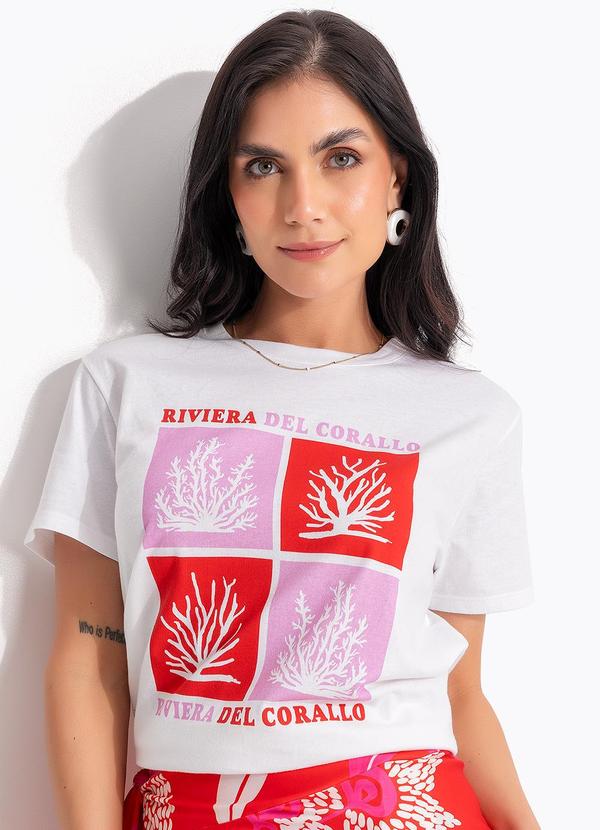 Blusa (Off White) em Malha de Algodo Penteado