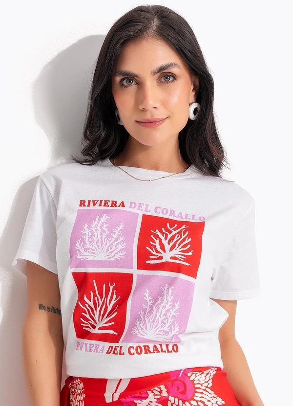 Quintess - Blusa Off White em Malha de Algodão Penteado 3