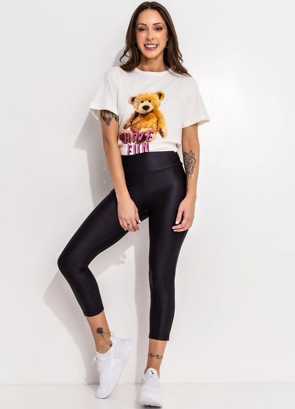 Bimini - Blusa Off White em Malha de Algodão 3