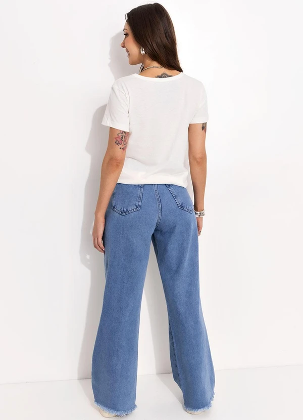 Bimini - Blusa Off White em Malha de Algodão 5