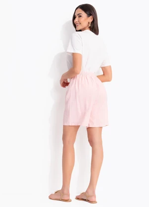 Quintess - Blusa Off White em Malha de Algodão - QUINTESS