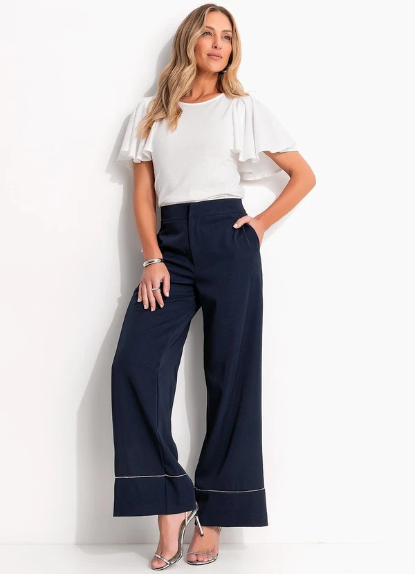 Quintess - Blusa Off White em Malha de Algodão 5