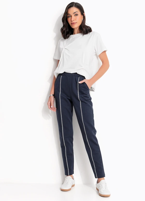 Quintess - Blusa Off-White em Malha de Algodão 3