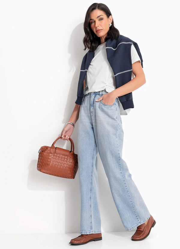 Quintess - Blusa Off-White em Malha de Algodão 6