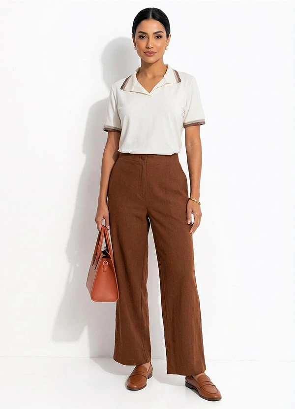 Quintess - Blusa Off White em Malha de Algodão 3