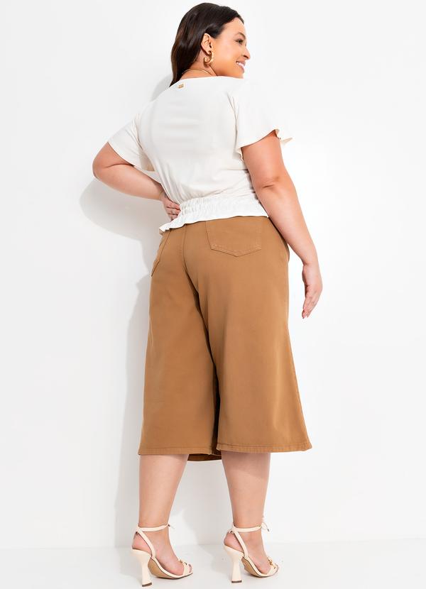 Quintess - Blusa Off White em Malha de Viscose com Elastano 8