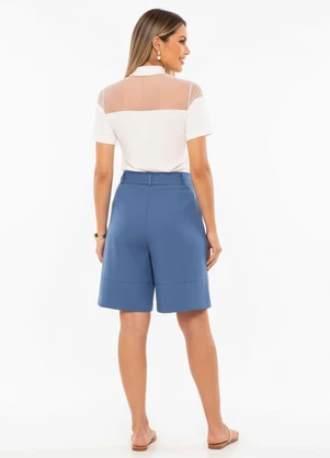 Quintess - Blusa Off White em Malha de Viscose - QUINTESS