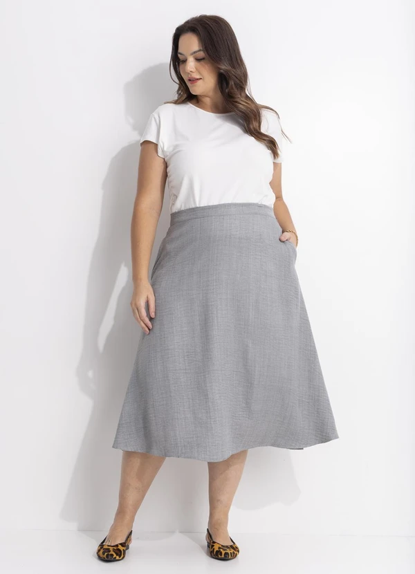 Quintess - Blusa Off White em Malha de Viscose 9