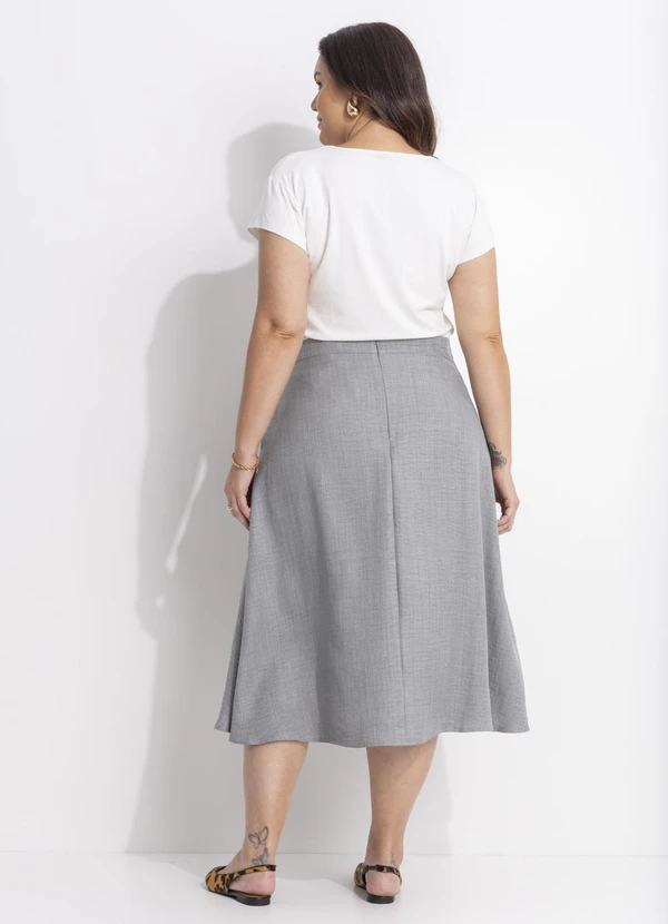 Quintess - Blusa Off White em Malha de Viscose