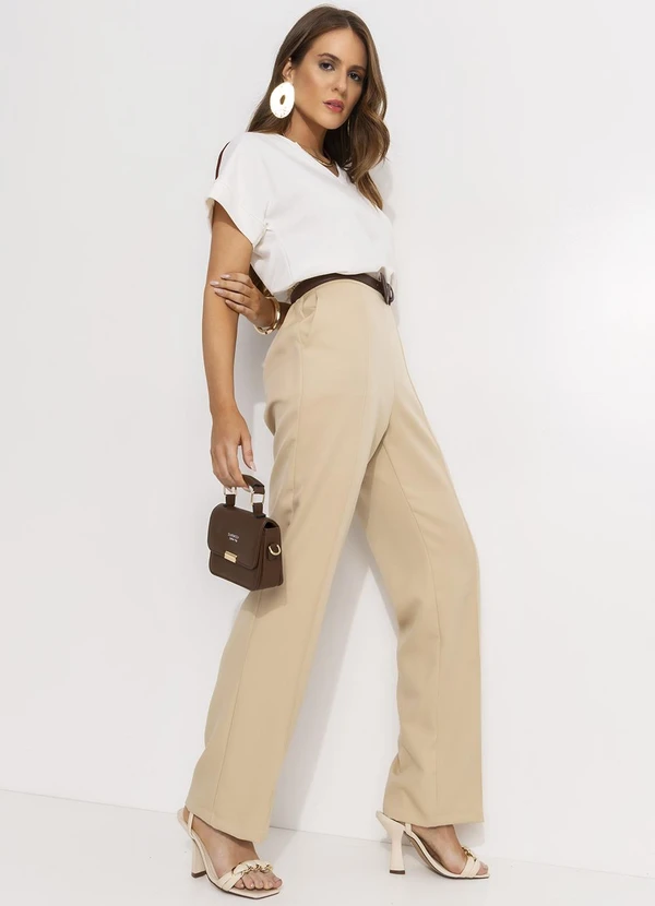 Quintess - Blusa Off White em Moletinho 6