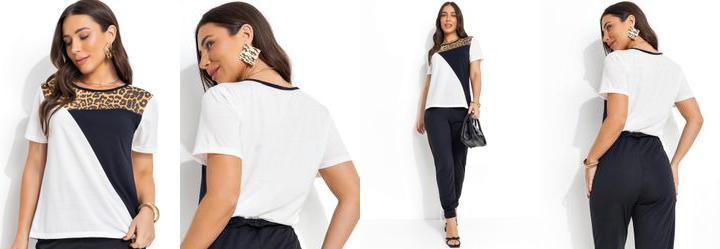 Blusa Off White em Poliviscose