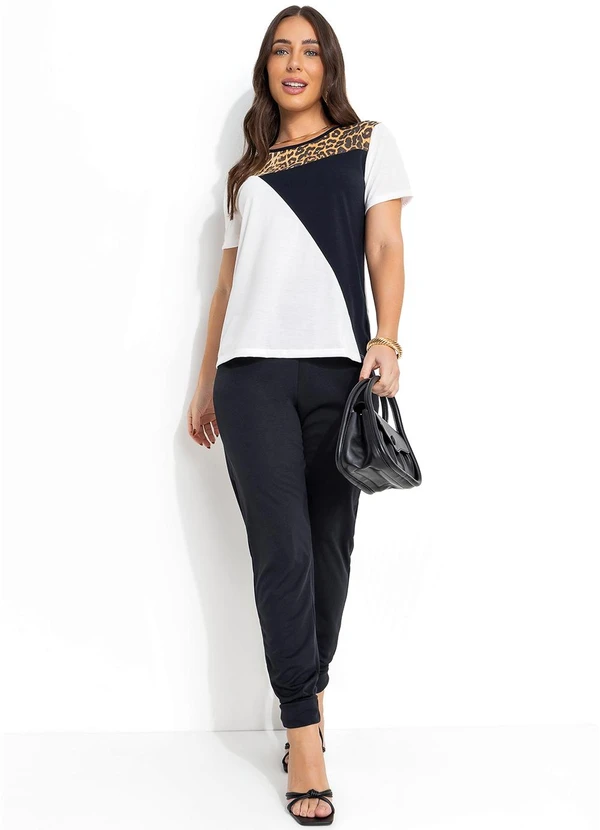 Moda Pop - Blusa Off White em Poliviscose 3