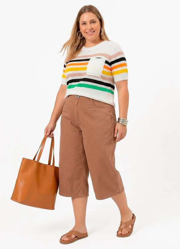 Quintess - Blusa Off White em Tricô 9