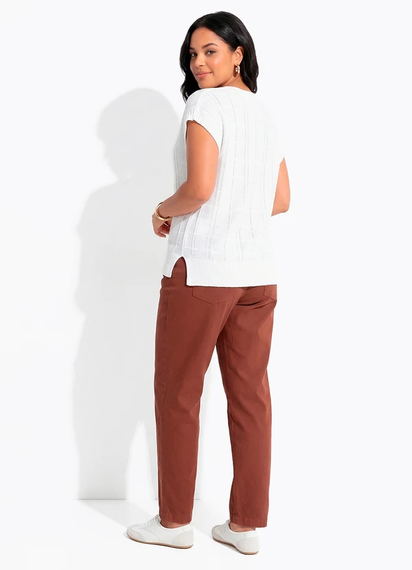 Quintess - Blusa Off White em Tricot 10