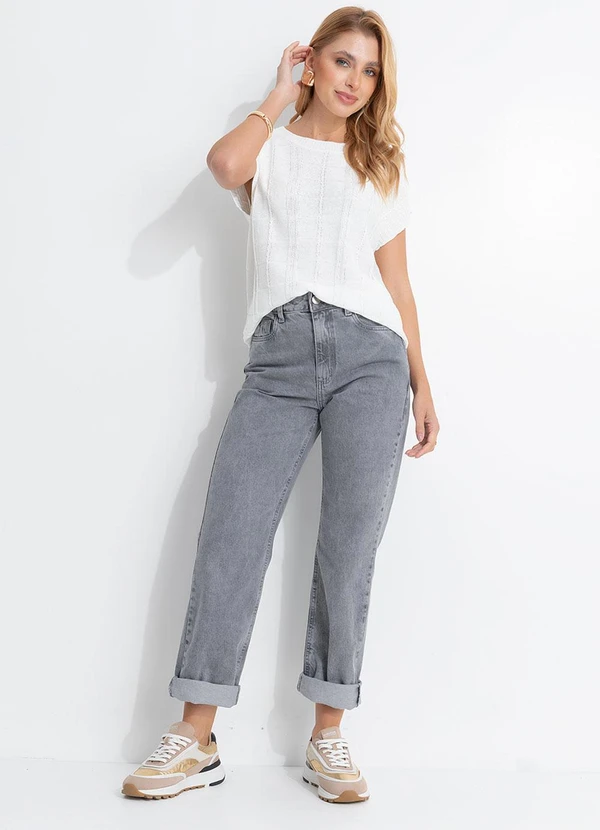 Quintess - Blusa Off White em Tricot 3