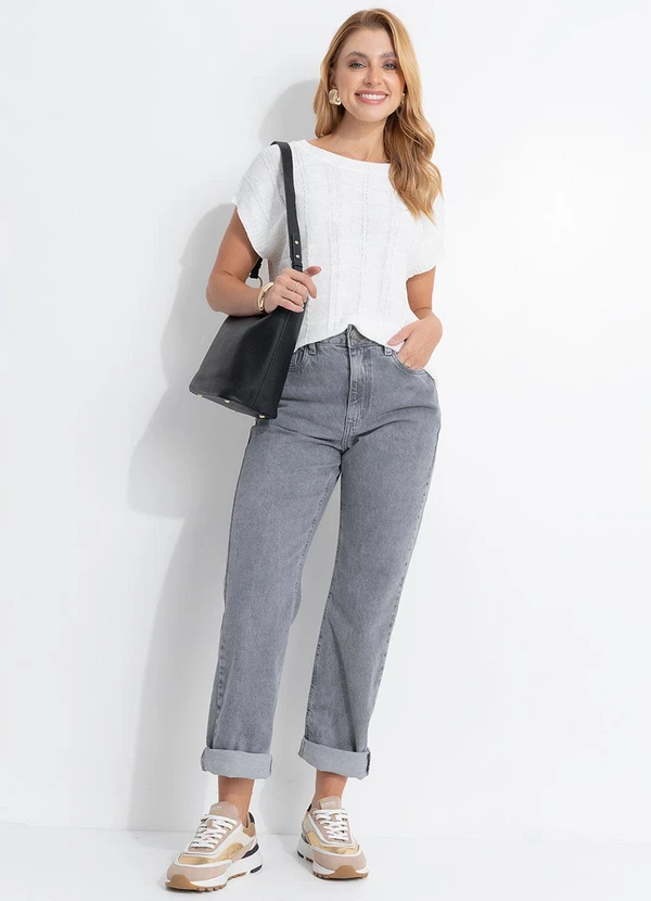 Quintess - Blusa Off White em Tricot 4