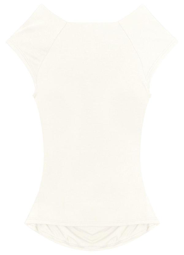 Malwee - Blusa Off White Justa Transpasse 4