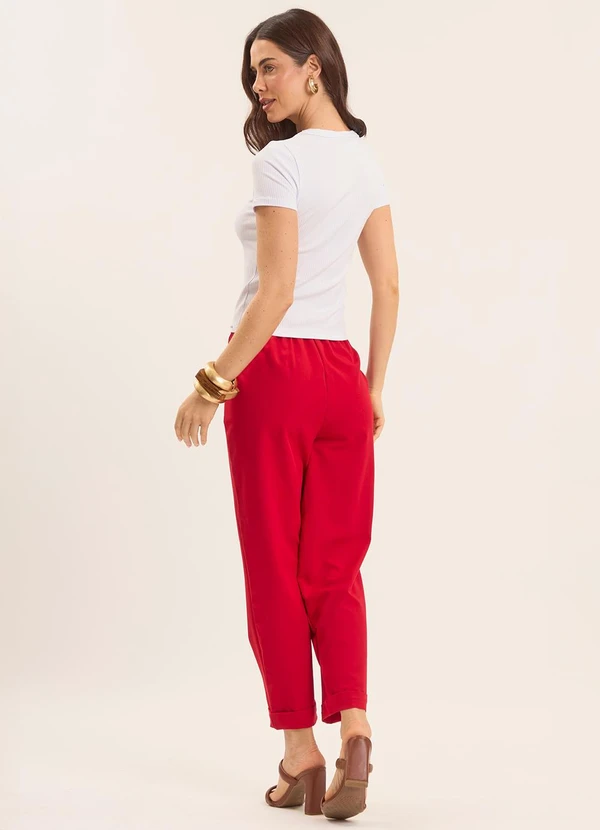 Doce Trama - Blusa Oliva Canelada Branco 4