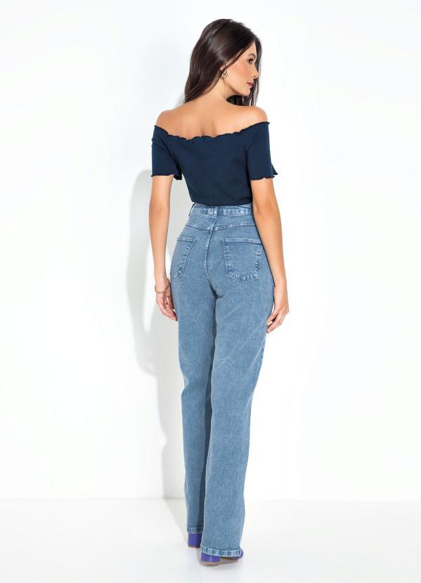 bonprix - Blusa Ombro a Ombro Azul Marinho 5