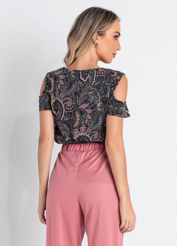 Outlet - Blusa Paisley Color com Recorte Vazado 2