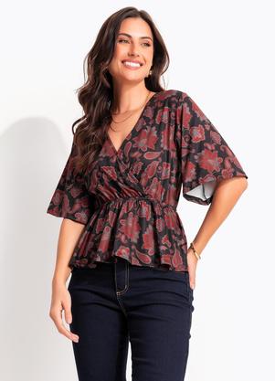 Blusa (Paisley Terroso) em Malha Fria