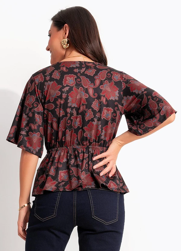 Quintess - Blusa Paisley Terroso em Malha Fria 4