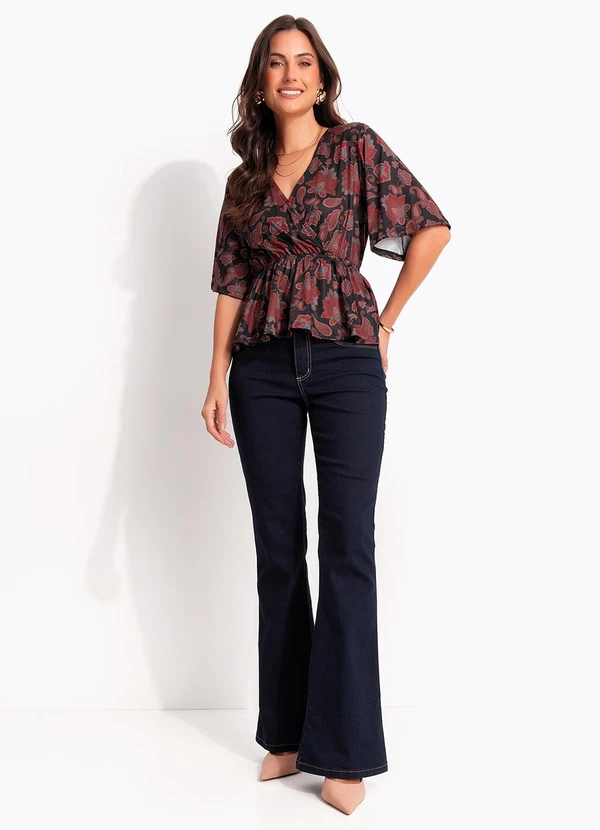 Quintess - Blusa Paisley Terroso em Malha Fria 3